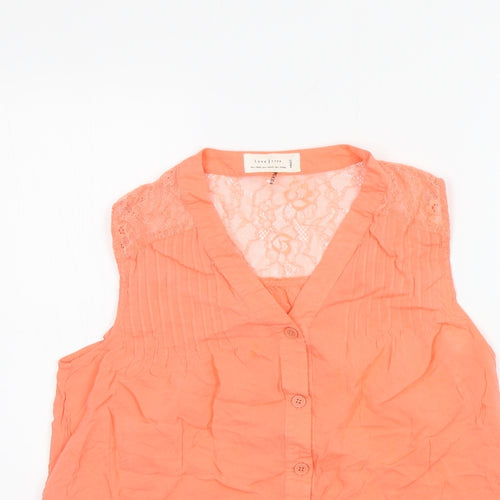 Love Tree Womens Orange   Basic T-Shirt Size S