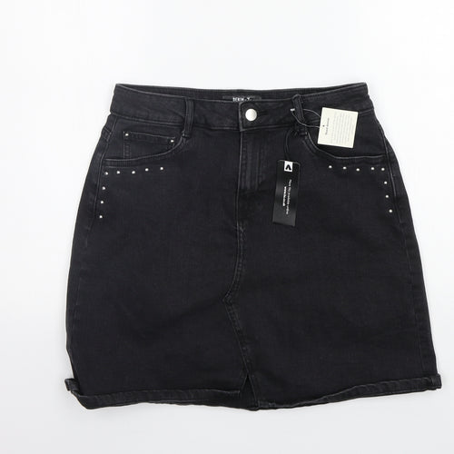 TU Womens Grey   A-Line Skirt Size 10