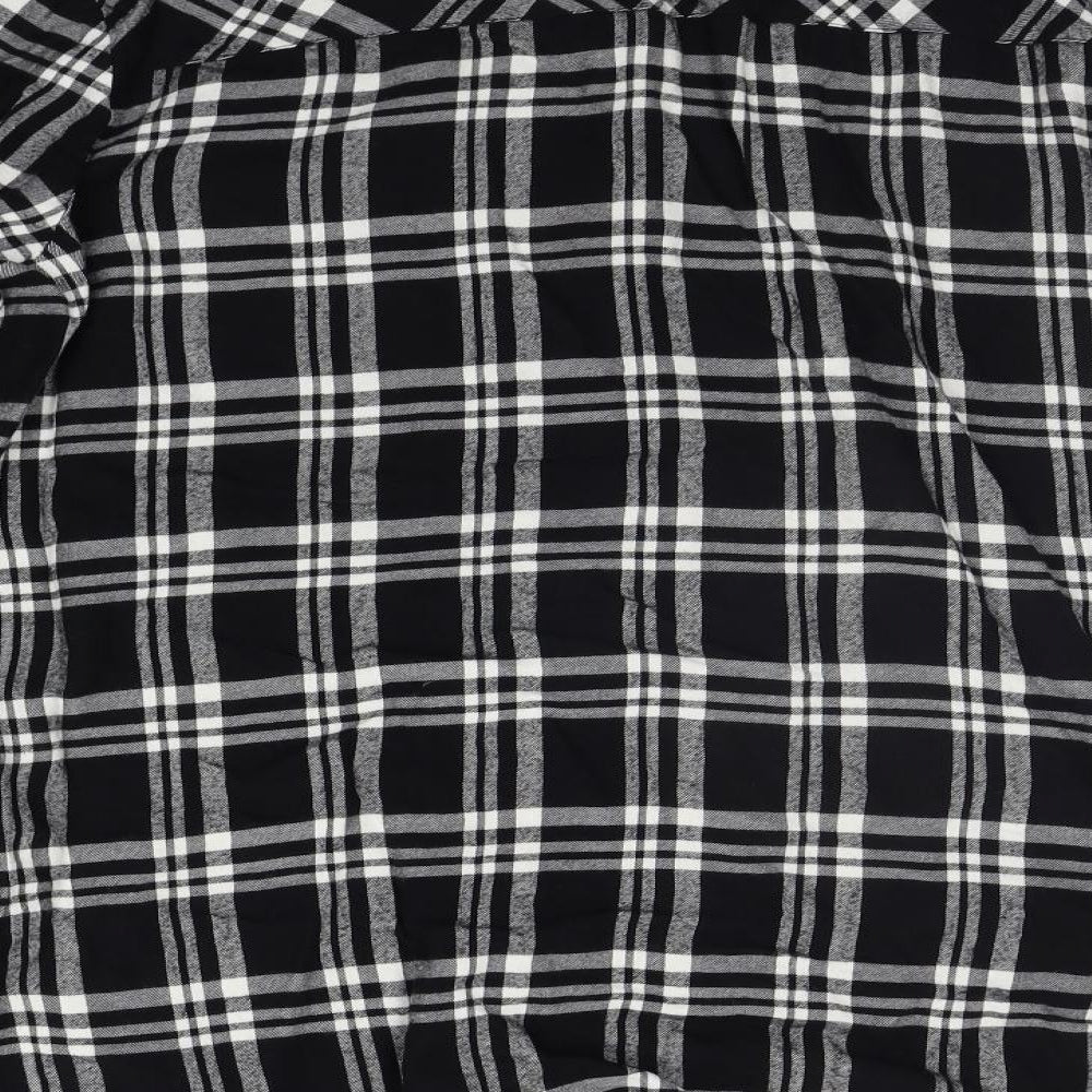 George Womens Black Check  Basic Button-Up Size 20