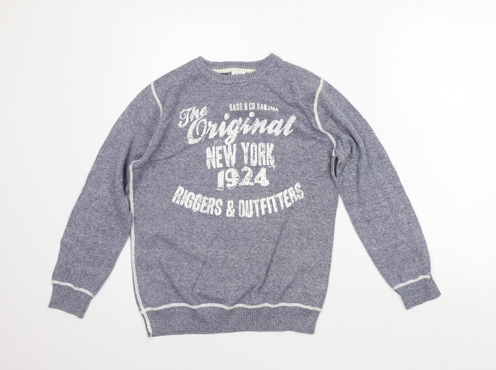 F&F Boys Grey Pullover Jumper Size 11-12 Years