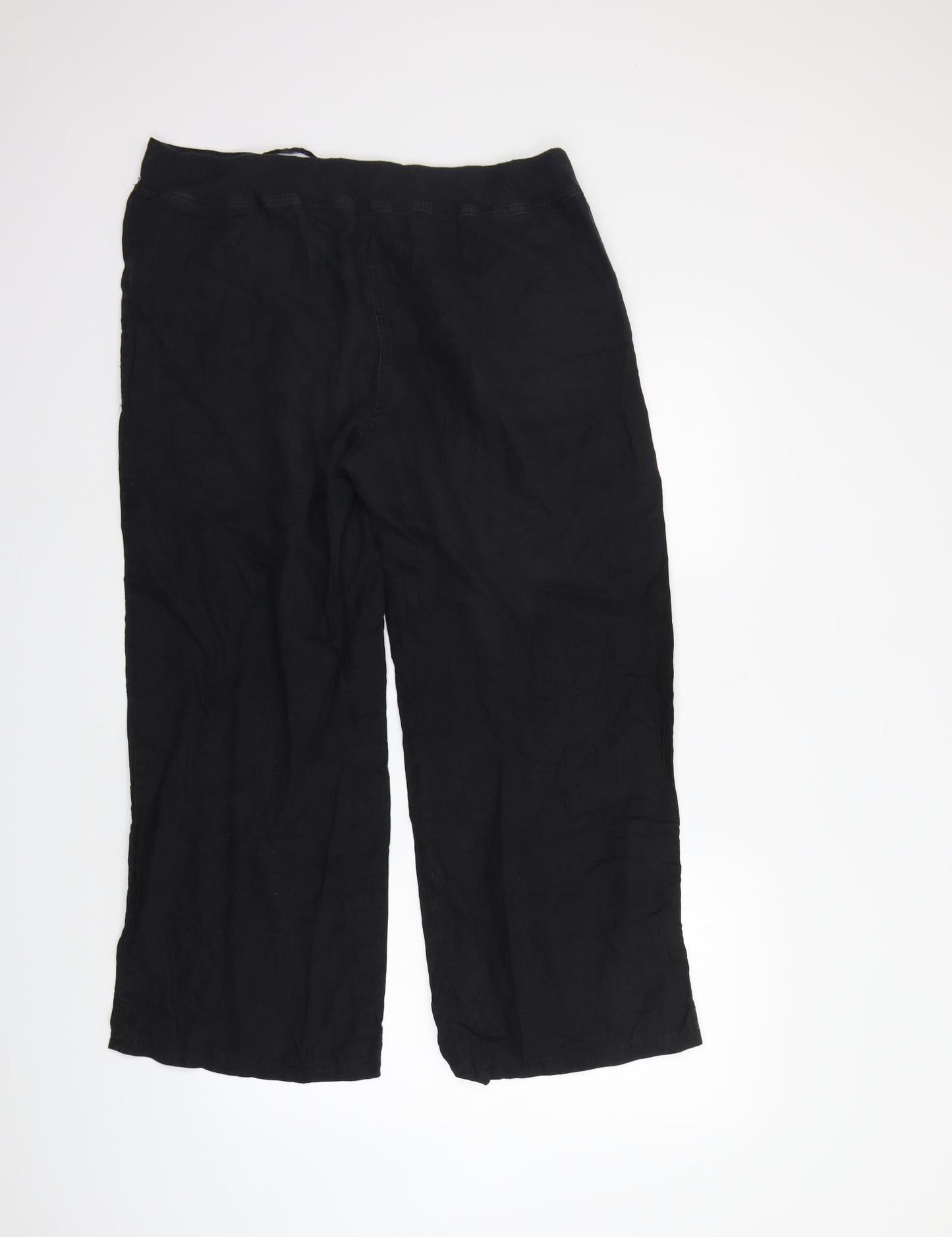 Marks and Spencer Womens Black   Trousers  Size 14 L25 in