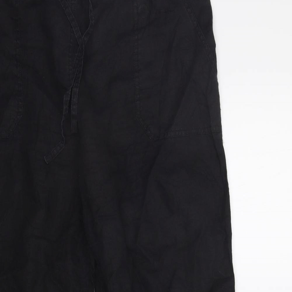 Marks and Spencer Womens Black   Trousers  Size 14 L25 in