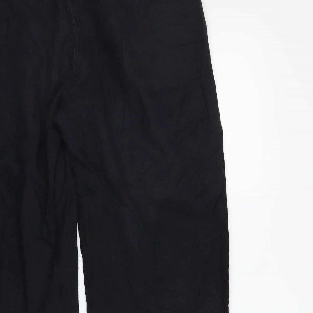 Marks and Spencer Womens Black   Trousers  Size 14 L25 in