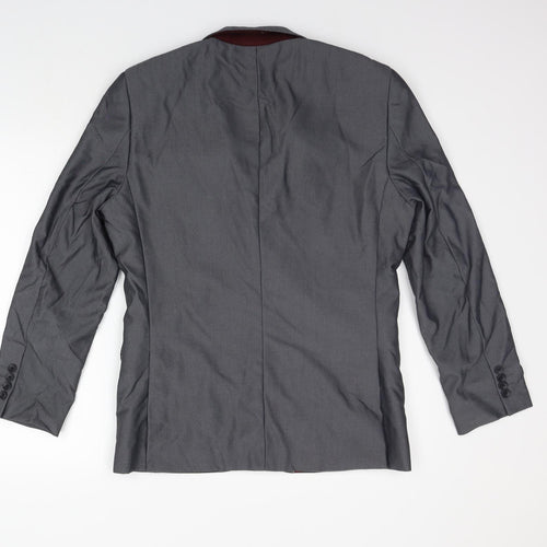 Fellini Womens Grey   Jacket Suit Size 10  - polyester