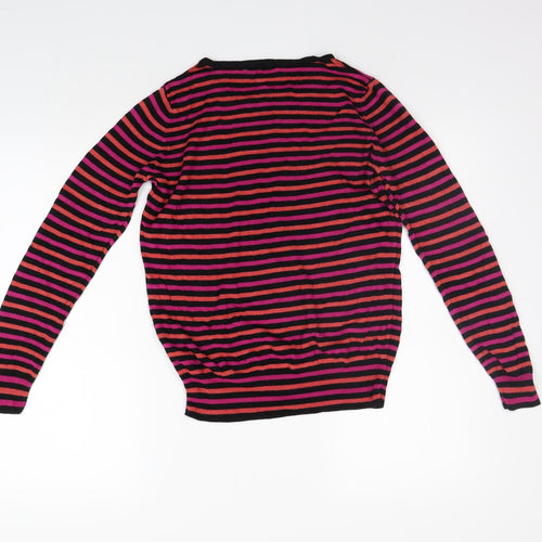 Marks and Spencer Womens Beige Striped  Pullover Jumper Size 10