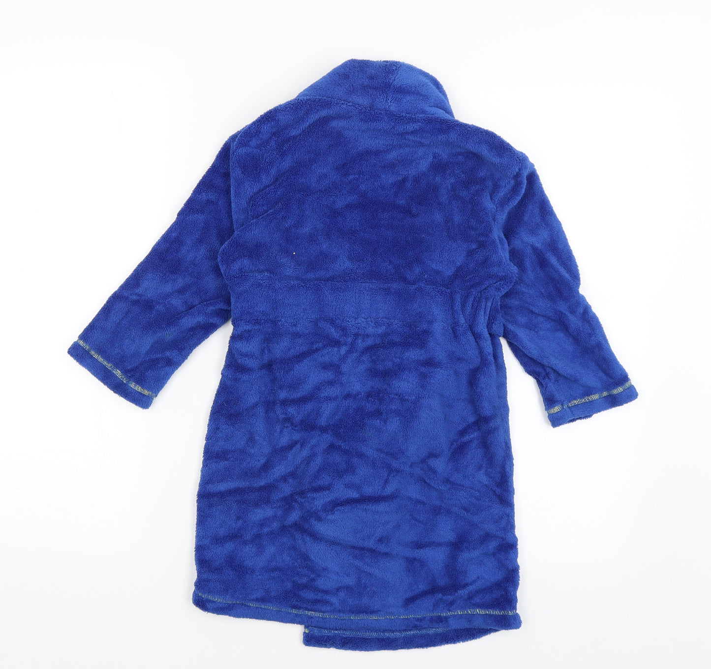 Fireman Sam Boys Blue Solid   Robe Size 4-5 Years