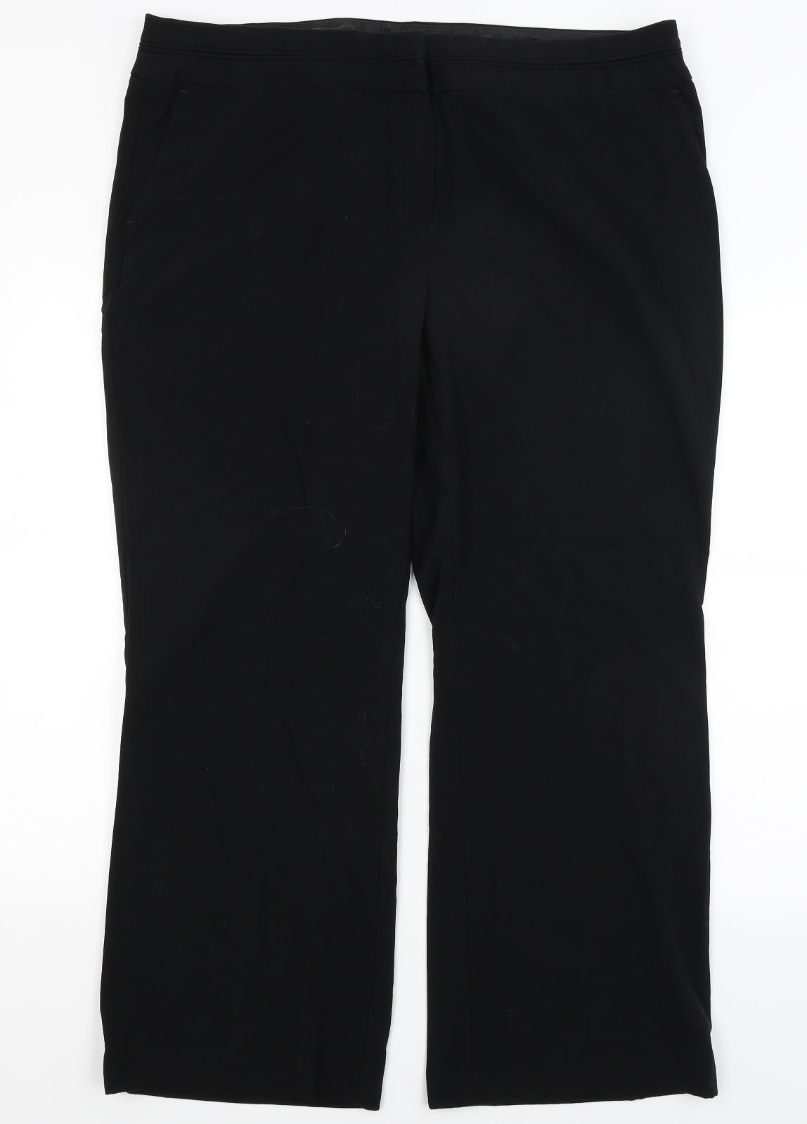 M&S Womens Black   Dress Pants Trousers Size 20 L29 in