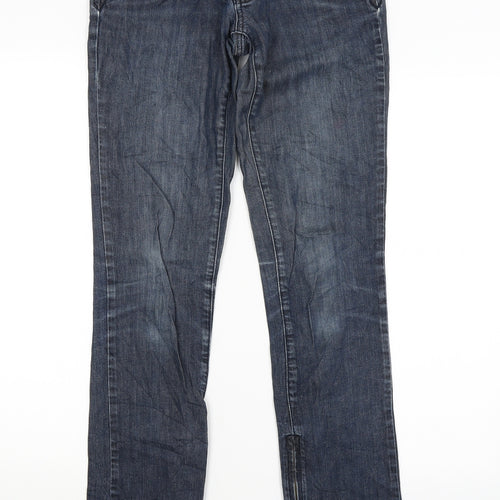 VERO MODA Womens Blue   Straight Jeans Size 10 L32 in