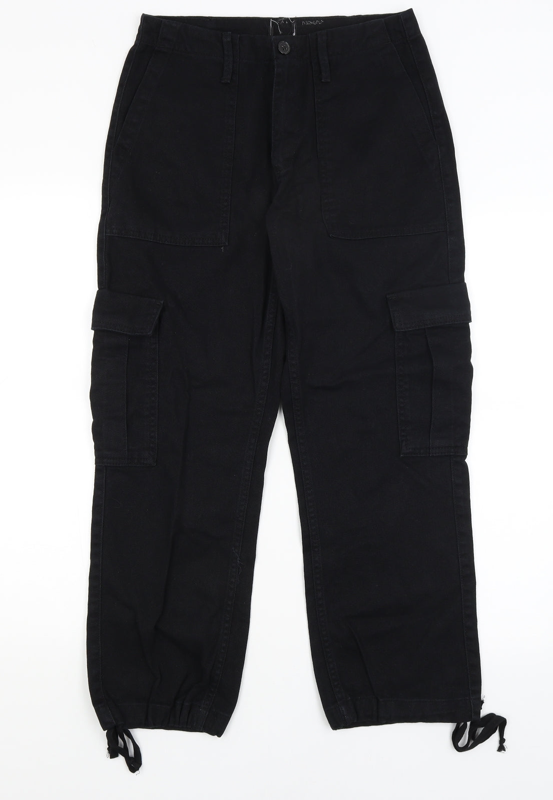 Preworn Womens Black   Cropped Trousers Size 8 L26 in