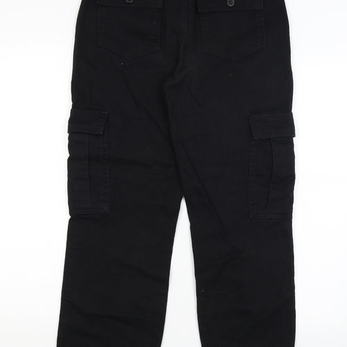 Preworn Womens Black   Cropped Trousers Size 8 L26 in