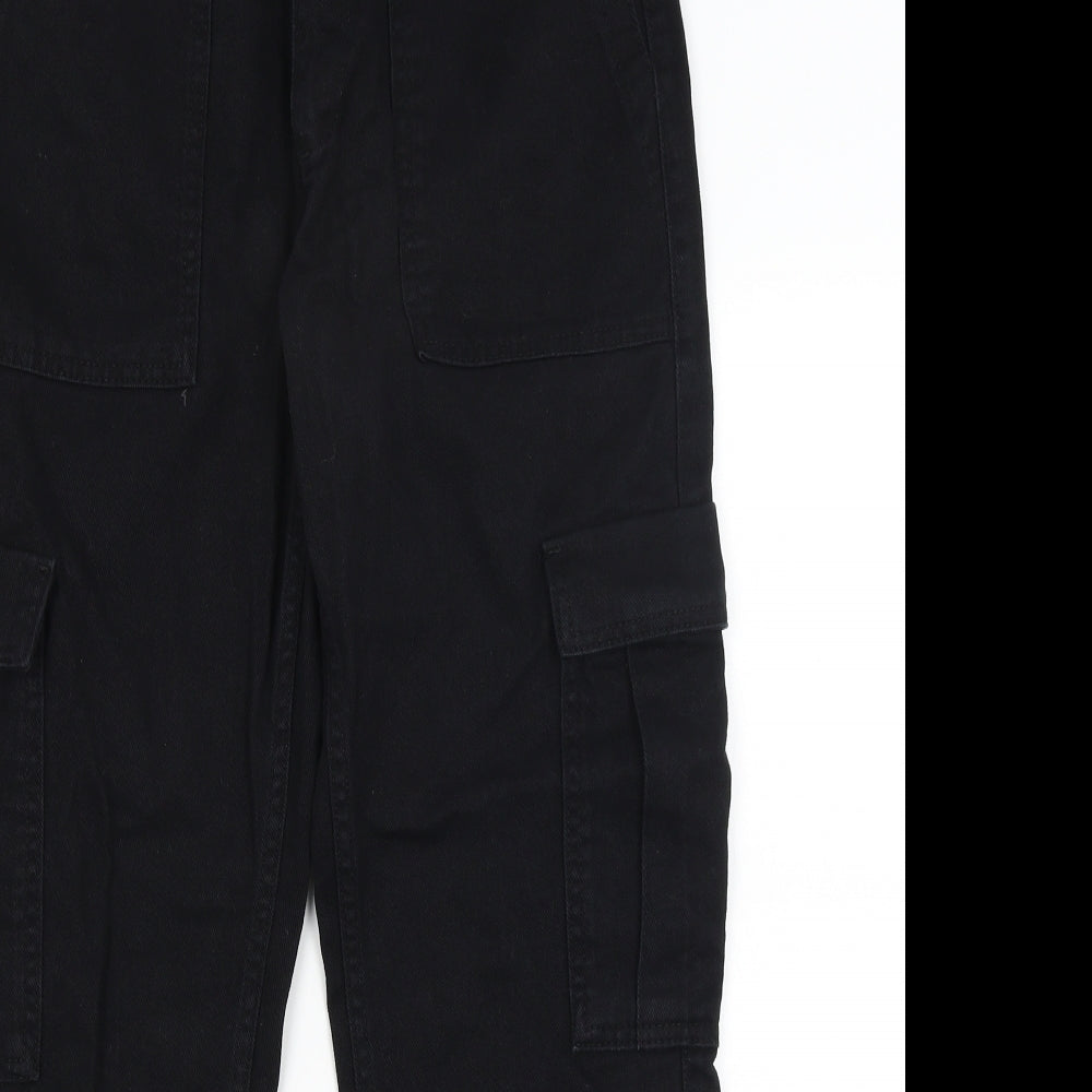 Preworn Womens Black   Cropped Trousers Size 8 L26 in