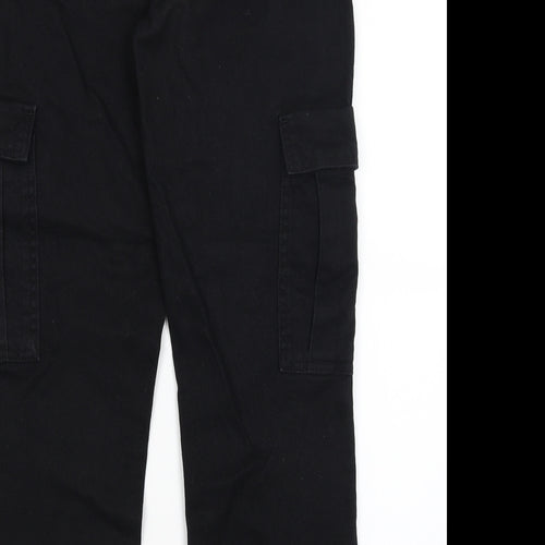 Preworn Womens Black   Cropped Trousers Size 8 L26 in