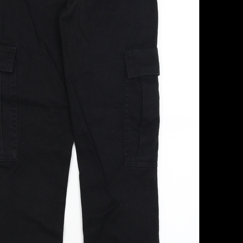 Preworn Womens Black   Cropped Trousers Size 8 L26 in
