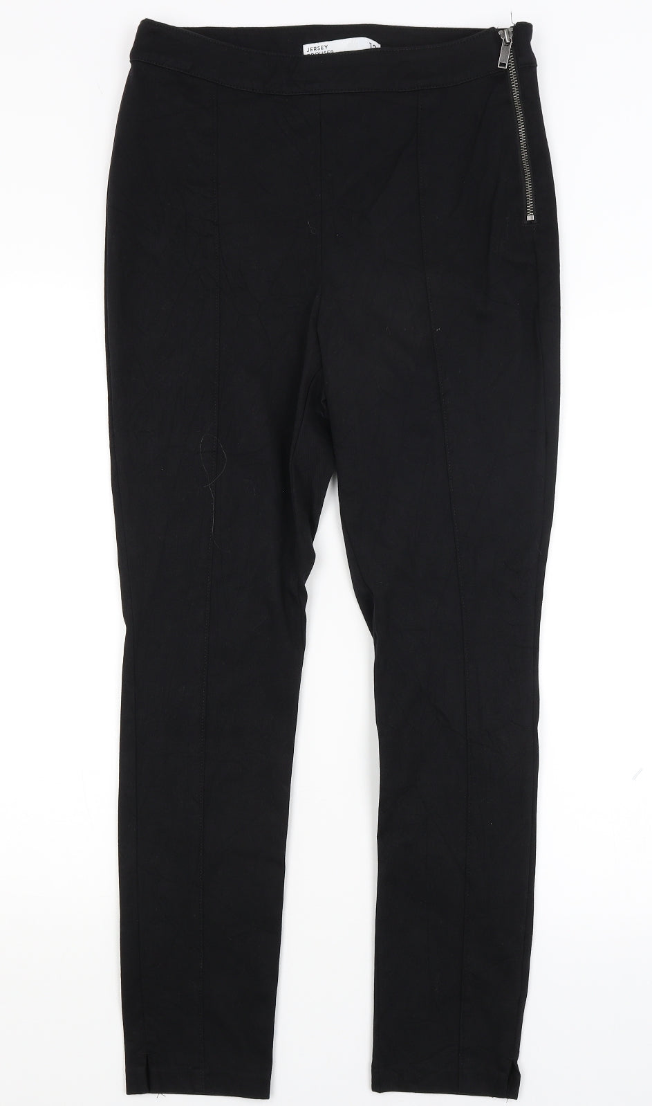 NEXT Womens Black   Capri Trousers Size 12 L28 in