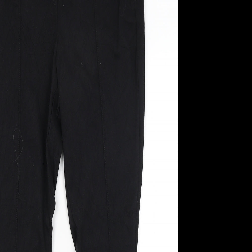 NEXT Womens Black   Capri Trousers Size 12 L28 in