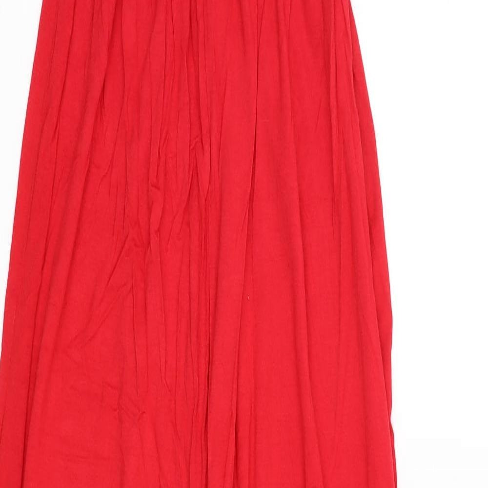 Boohoo Womens Red   Slip Dress  Size 10