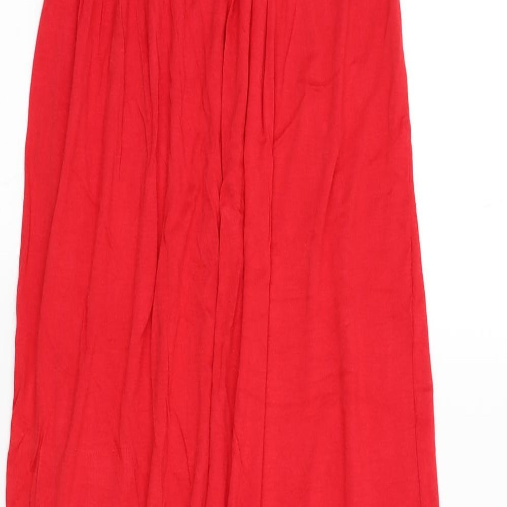 Boohoo Womens Red   Slip Dress  Size 10
