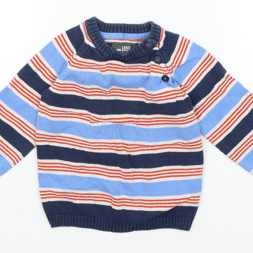 H&M Baby Blue Striped  Pullover Jumper Size 12-18 Months