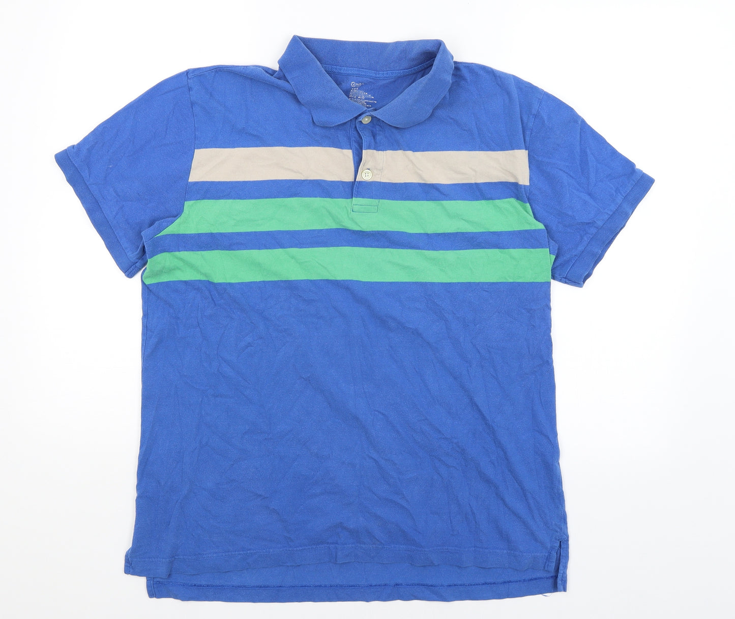 Gap Mens Blue    Polo Size L