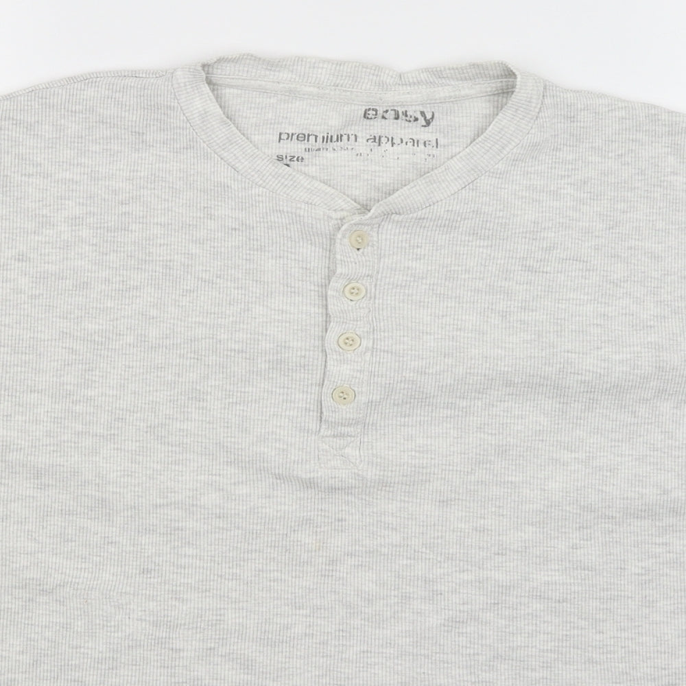 Easy Mens White    T-Shirt Size L