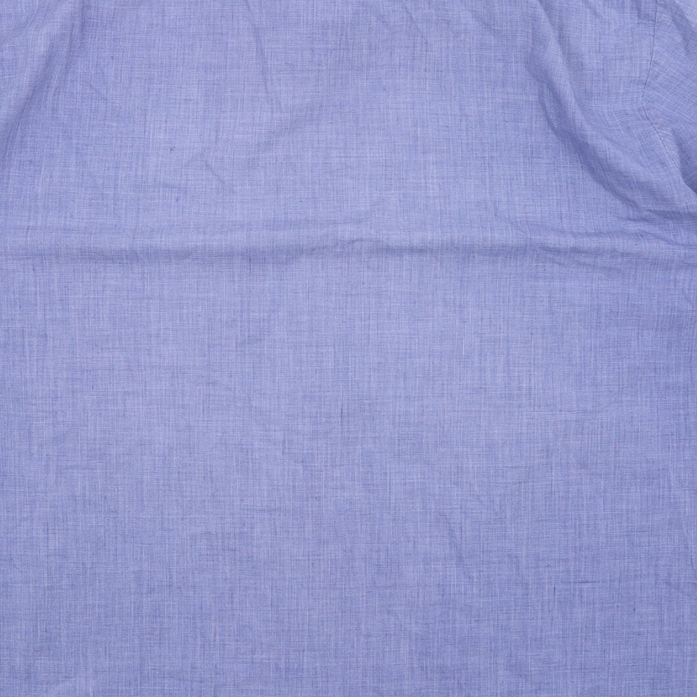 Barney Miller Mens Blue    Button-Up Size M