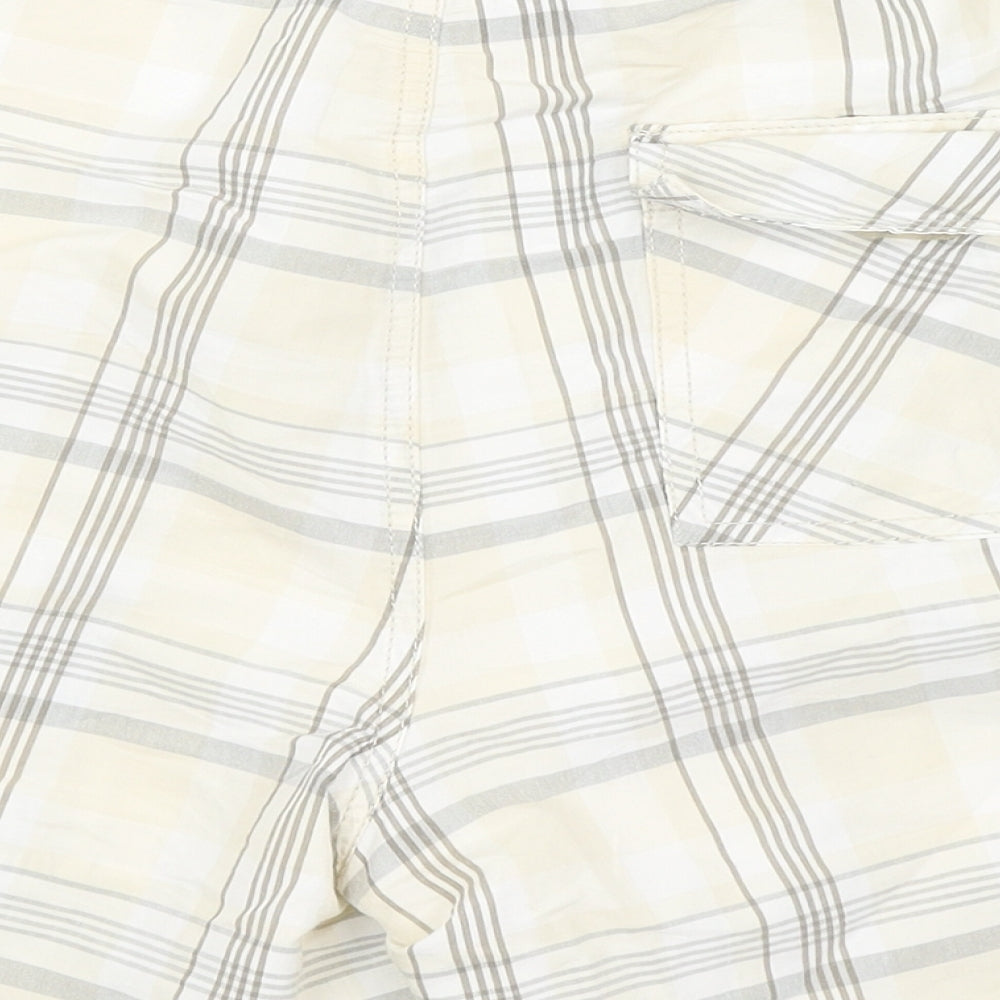 Easy Mens Beige Plaid  Athletic Shorts Size L - Swim
