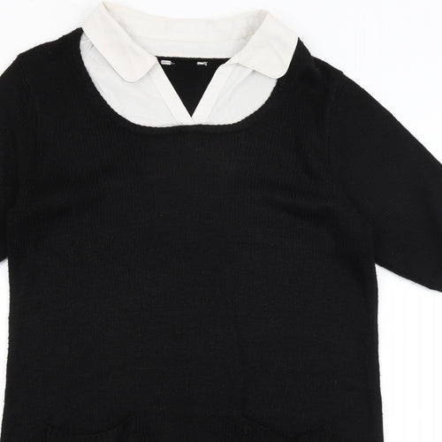 Preworn Womens Black   Pullover Jumper Size 12