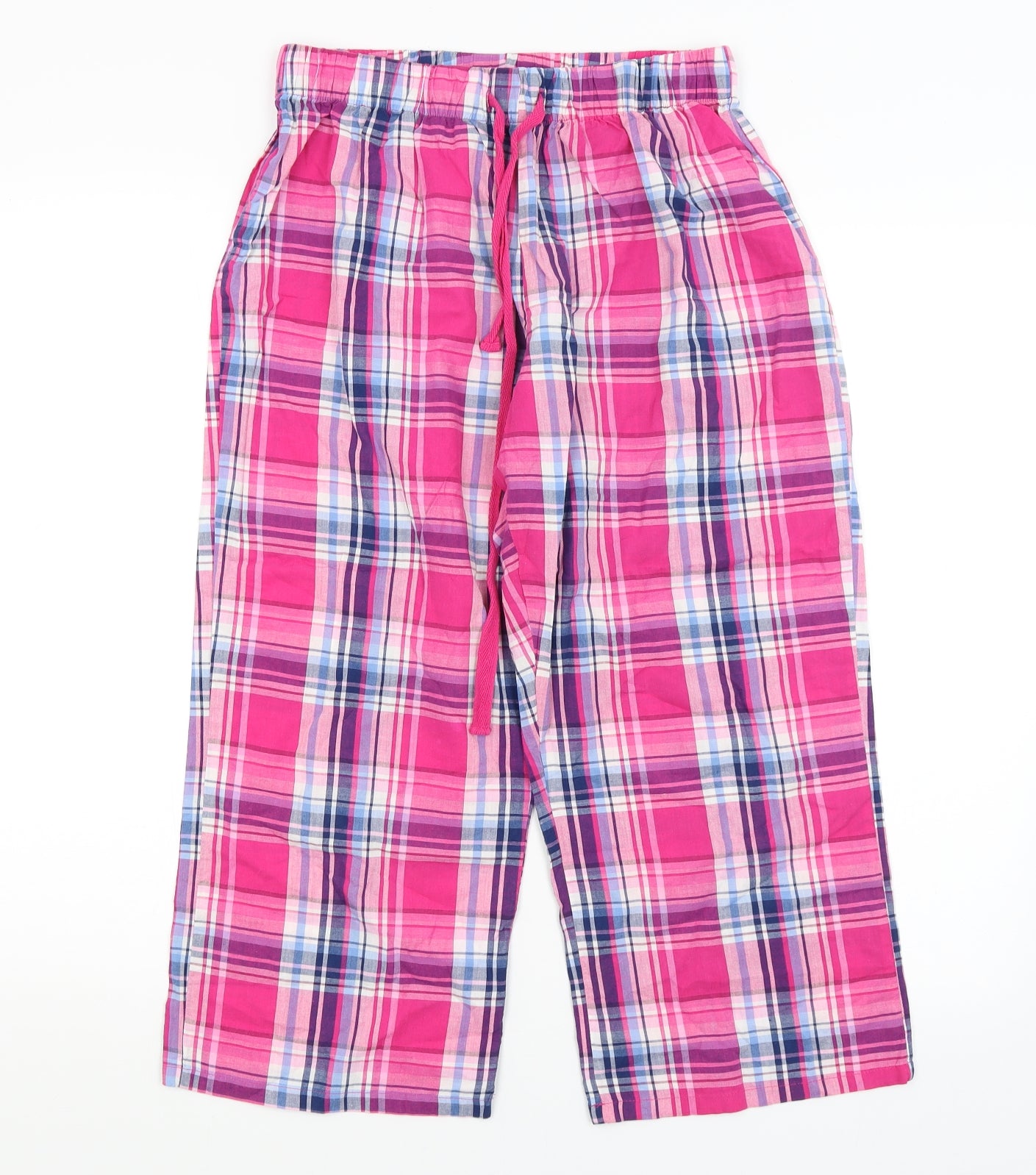 Love to Lounge Womens Pink Plaid  Capri Pyjama Pants Size 10