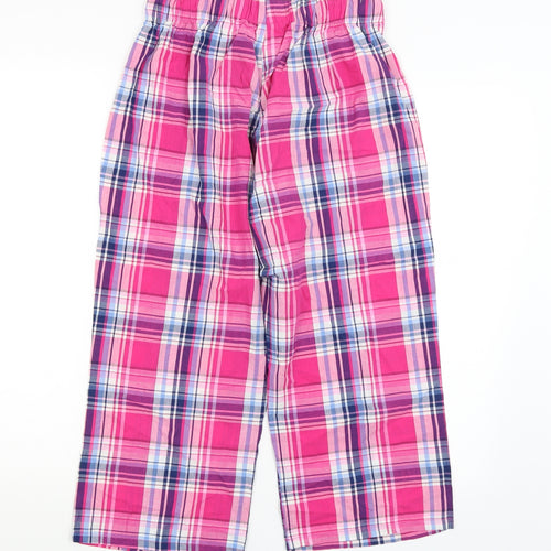 Love to Lounge Womens Pink Plaid  Capri Pyjama Pants Size 10