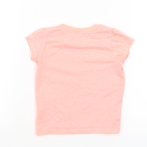 Primark Baby Orange   Basic T-Shirt Size 6-9 Months  - Mini Boss