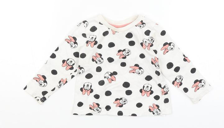 Primark Baby White Basic T-Shirt Size 9-12 Months