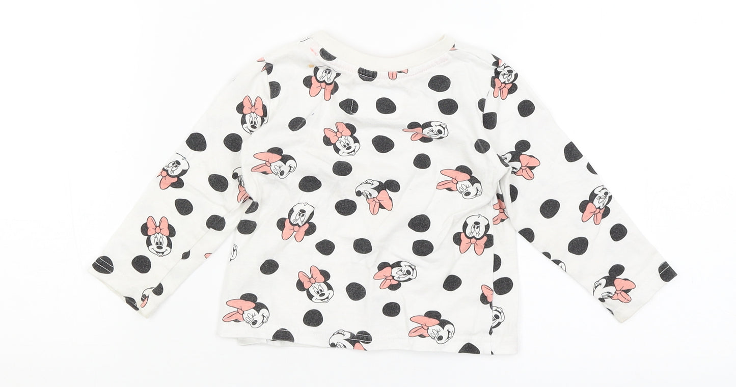Primark Baby White   Basic T-Shirt Size 9-12 Months