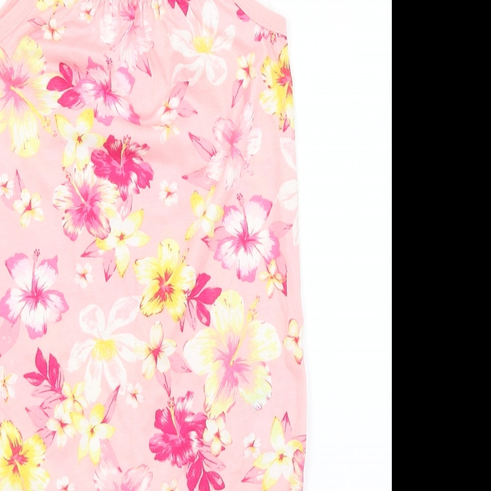 H&M Baby Pink Floral  Romper One-Piece Size 6-9 Months
