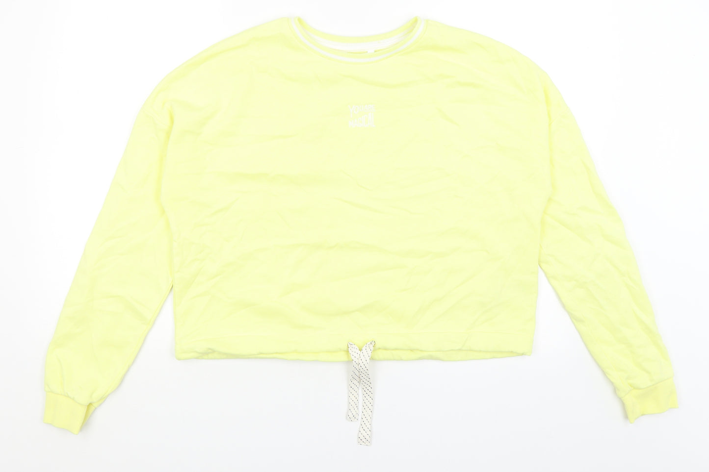 M&S Girls Yellow   Pullover Sweatshirt Size 15-16 Years