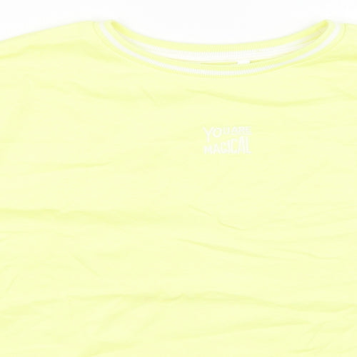 M&S Girls Yellow   Pullover Sweatshirt Size 15-16 Years
