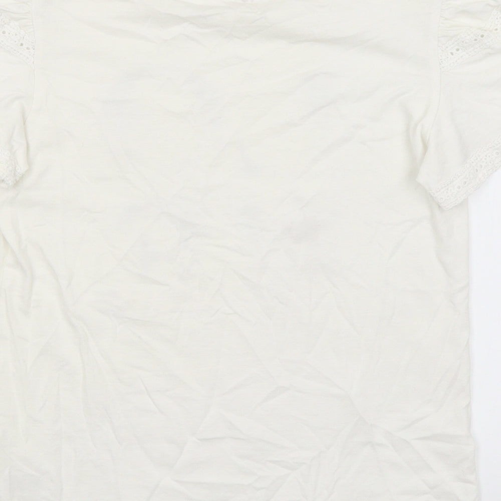 TU Girls White   Basic T-Shirt Size 12 Years  - Love
