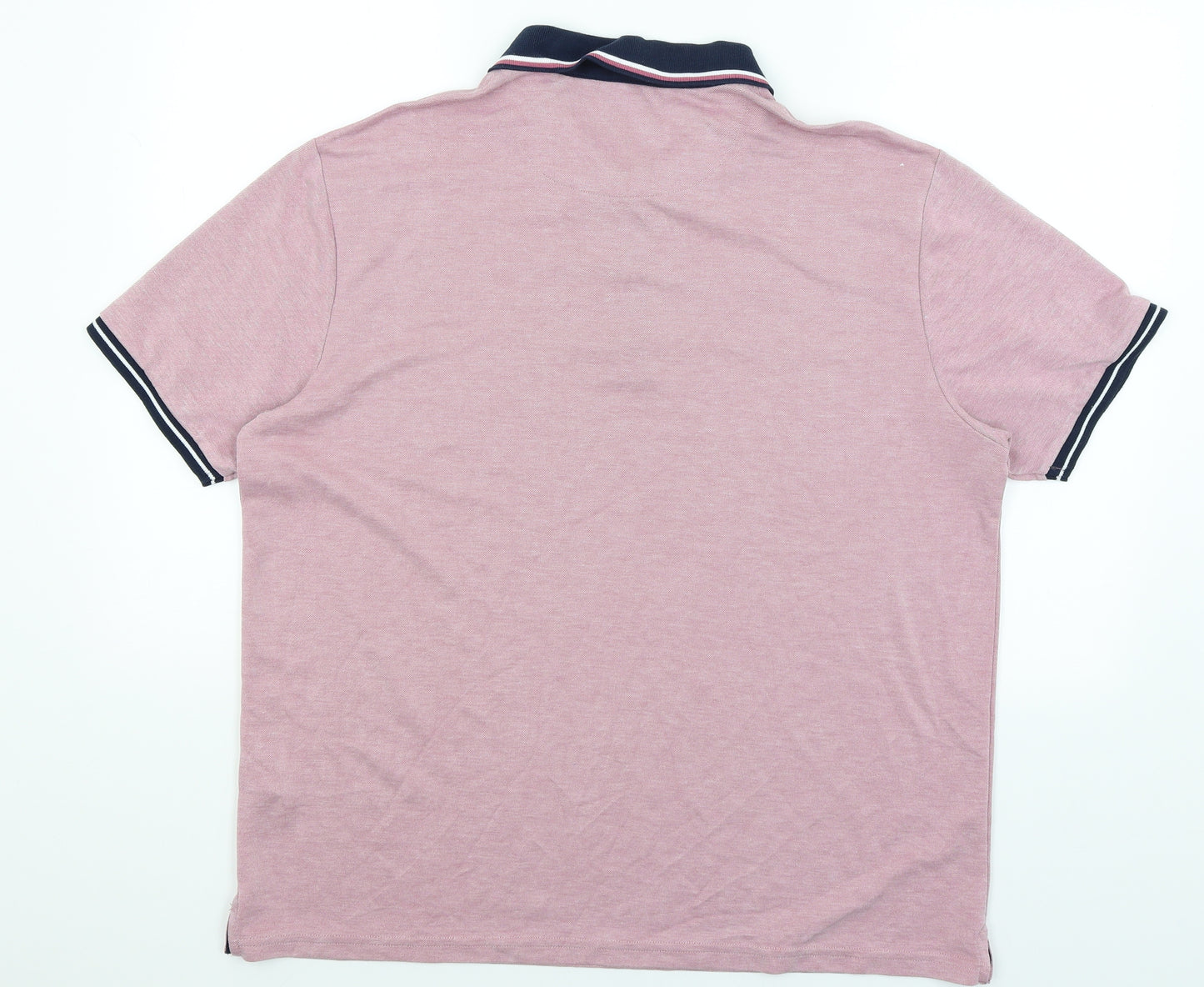 M&S Mens Pink    Polo Size XL