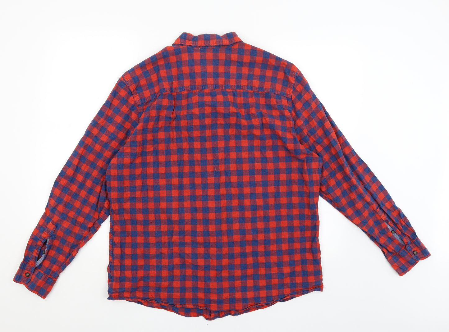 F&F Mens Red Check   Button-Up Size XL