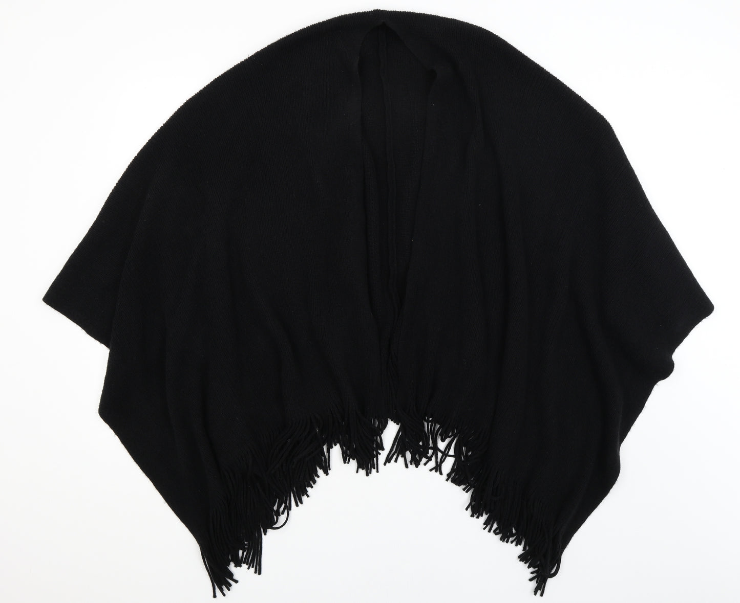 Preworn Womens Black    Shawl/Wrap