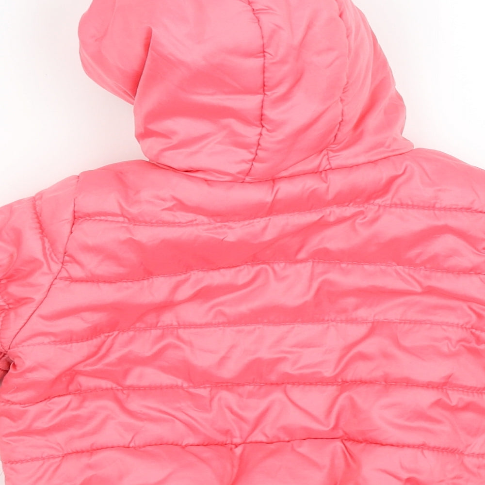 Pep & Co Baby Pink   Puffer Jacket Coat Size 9-12 Months