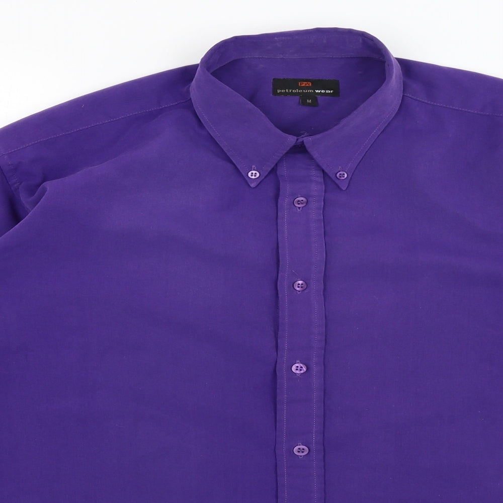 Petroleum Wear Mens Purple    Button-Up Size M