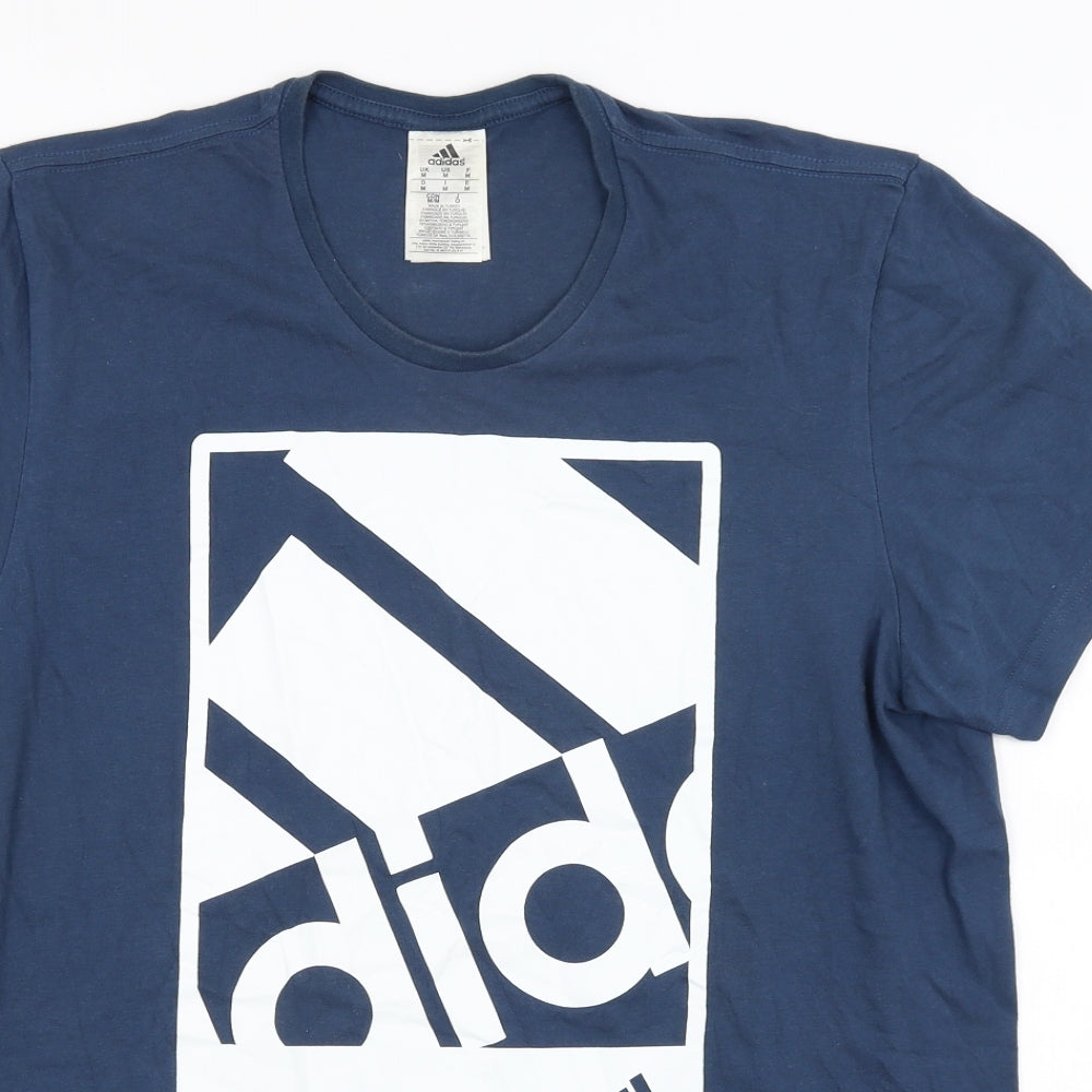 adidas Mens Blue    T-Shirt Size M