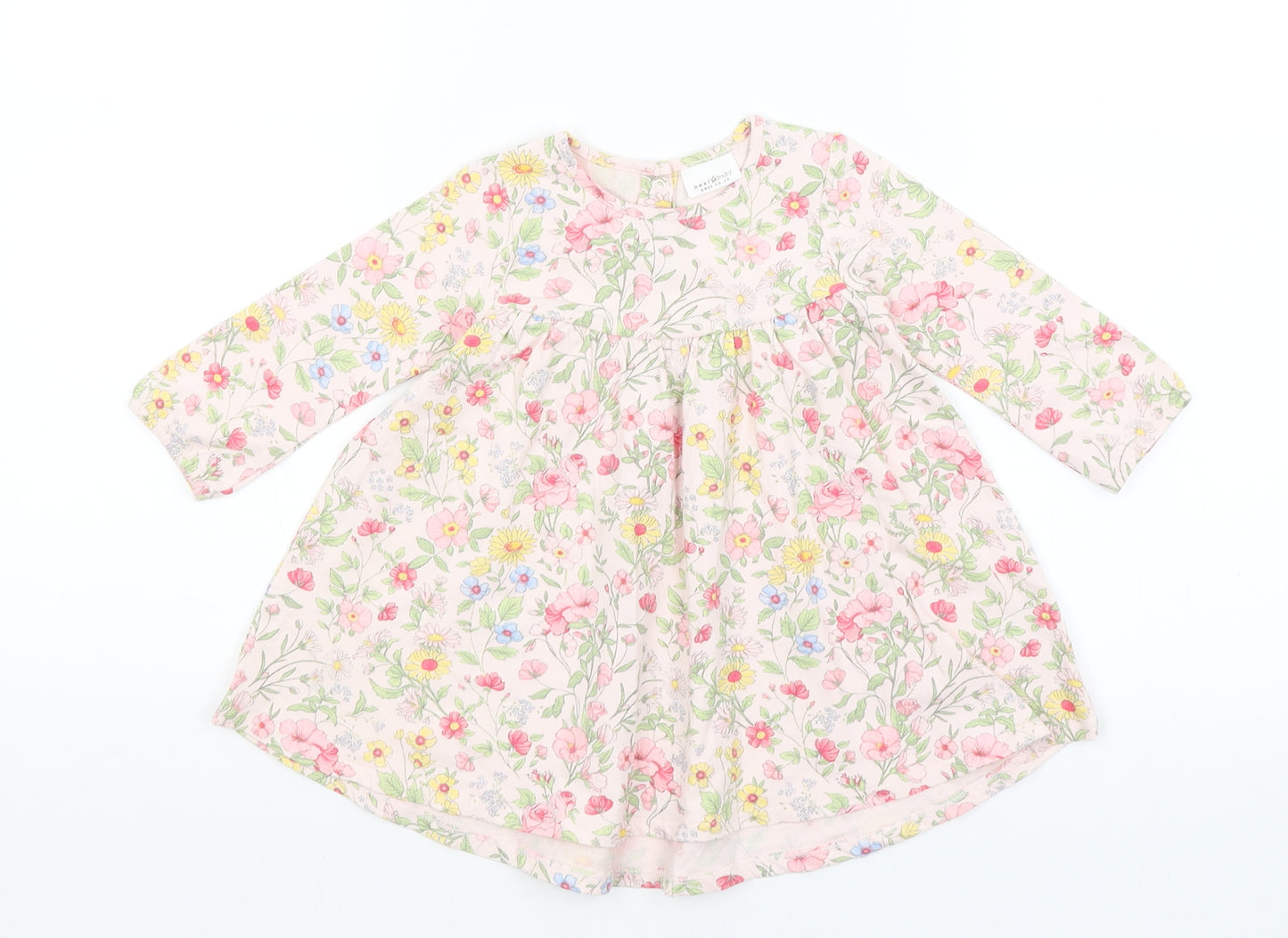 NEXT Baby Pink Floral  Fit & Flare  Size 6-9 Months