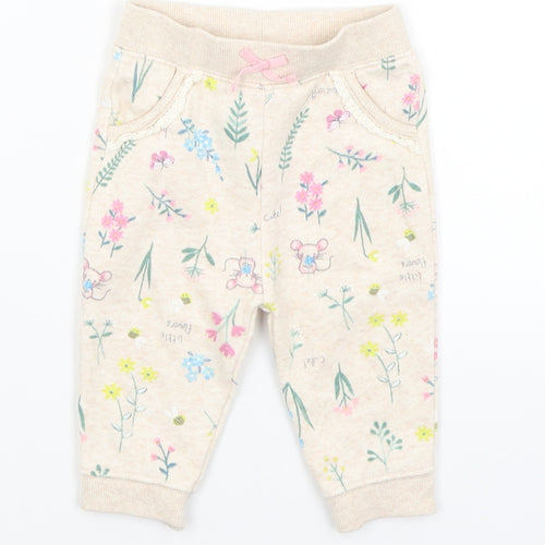 George Baby Beige   Sweatpants Trousers Size 3-6 Months