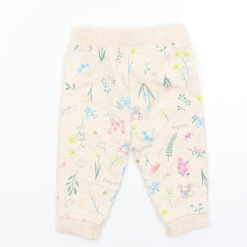 George Baby Beige   Sweatpants Trousers Size 3-6 Months