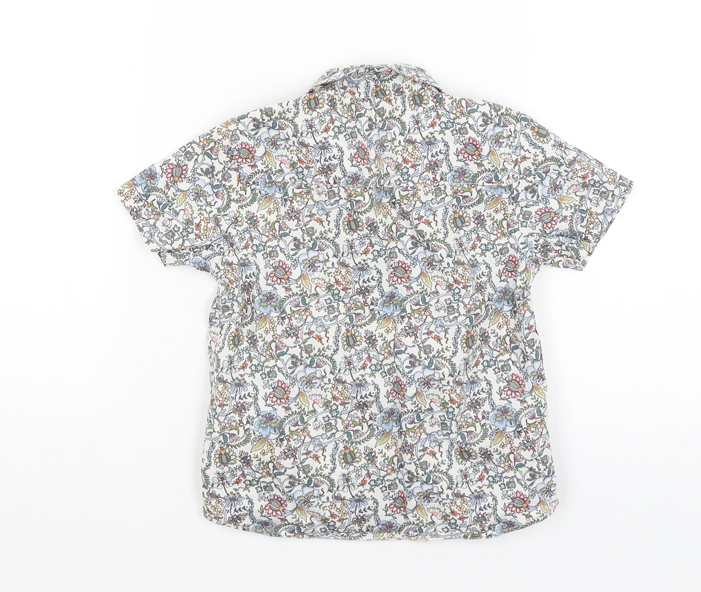 NEXT Baby White Floral  Basic Button-Up Size 18-24 Months