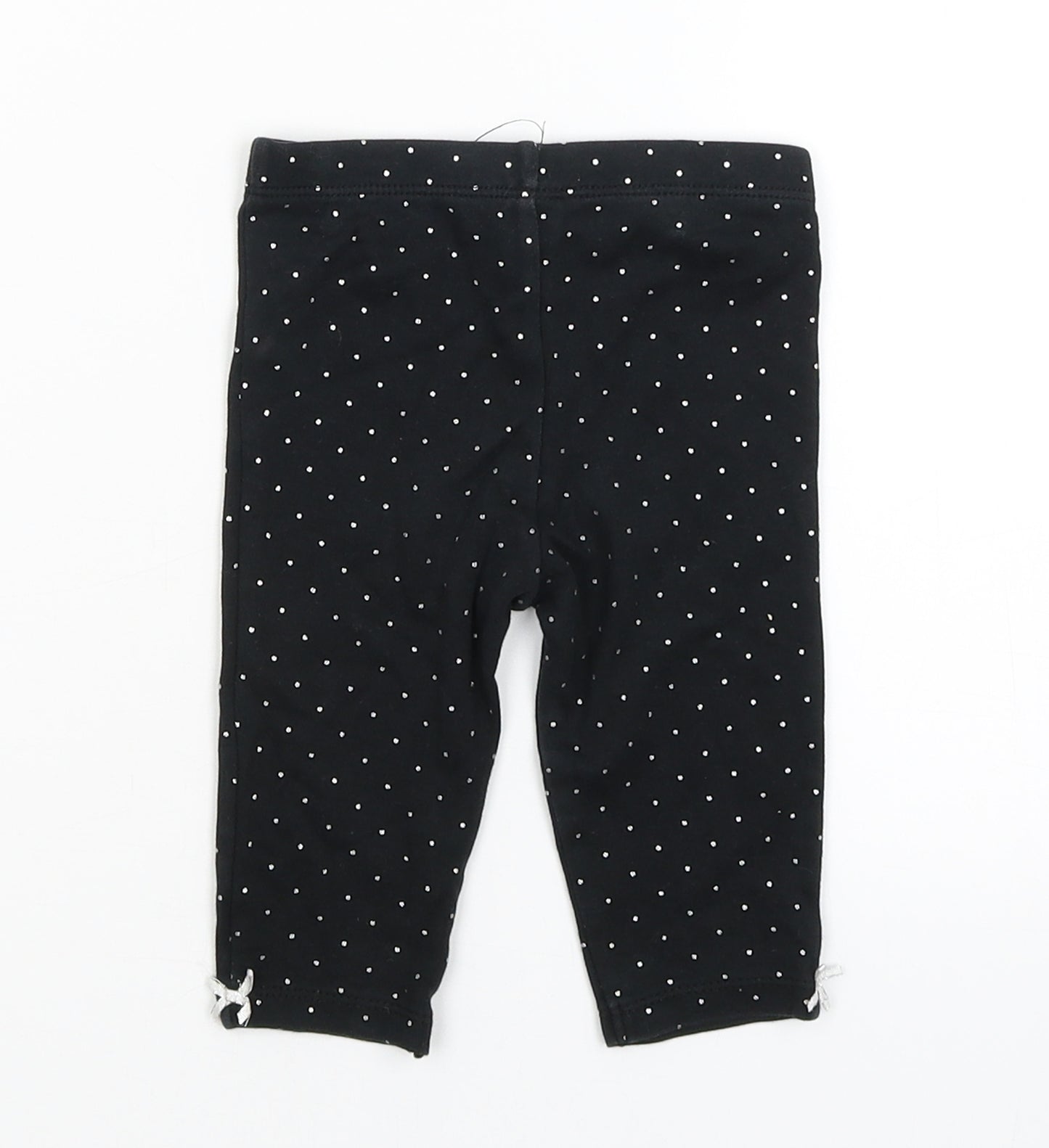 Preworn Baby Black   Capri Trousers Size 6-9 Months