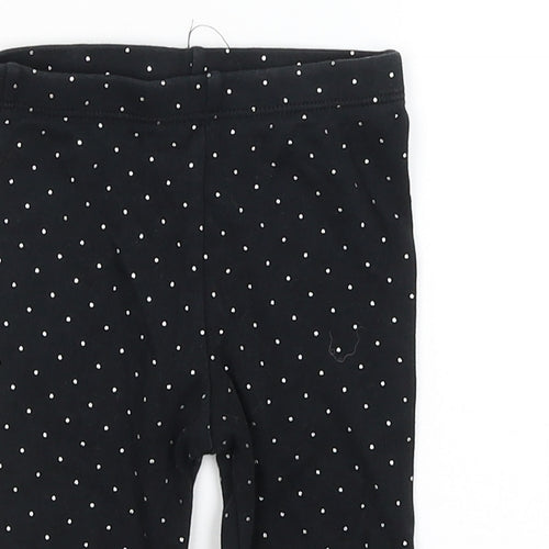 Preworn Baby Black   Capri Trousers Size 6-9 Months