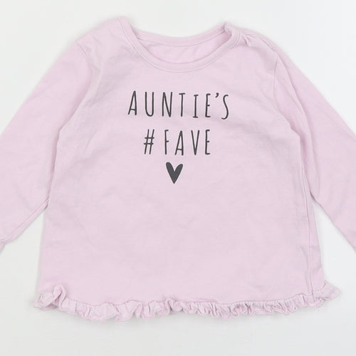 George Baby Purple   Basic T-Shirt Size 3-6 Months  - Auntie's Fave