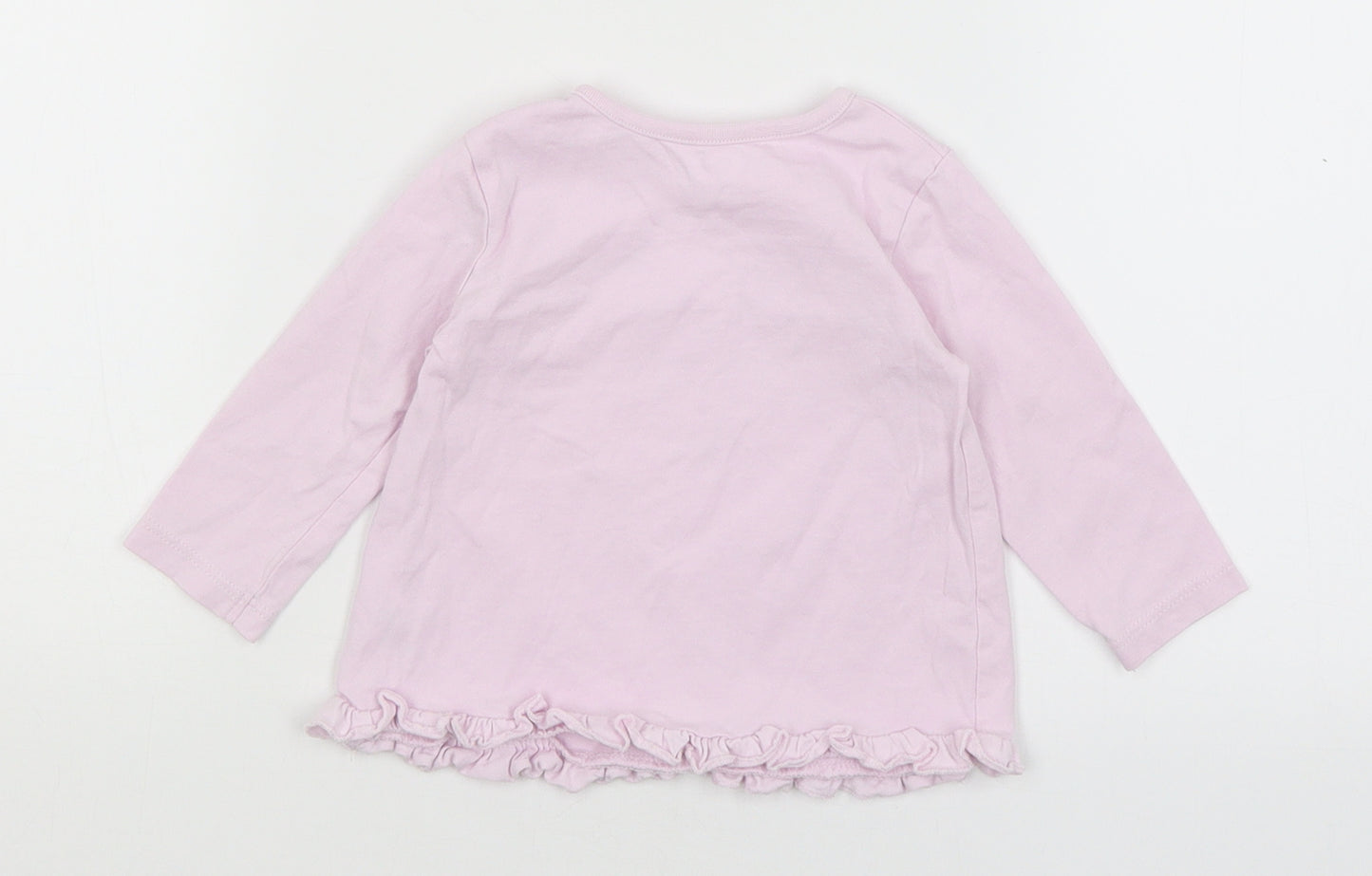 George Baby Purple   Basic T-Shirt Size 3-6 Months  - Auntie's Fave